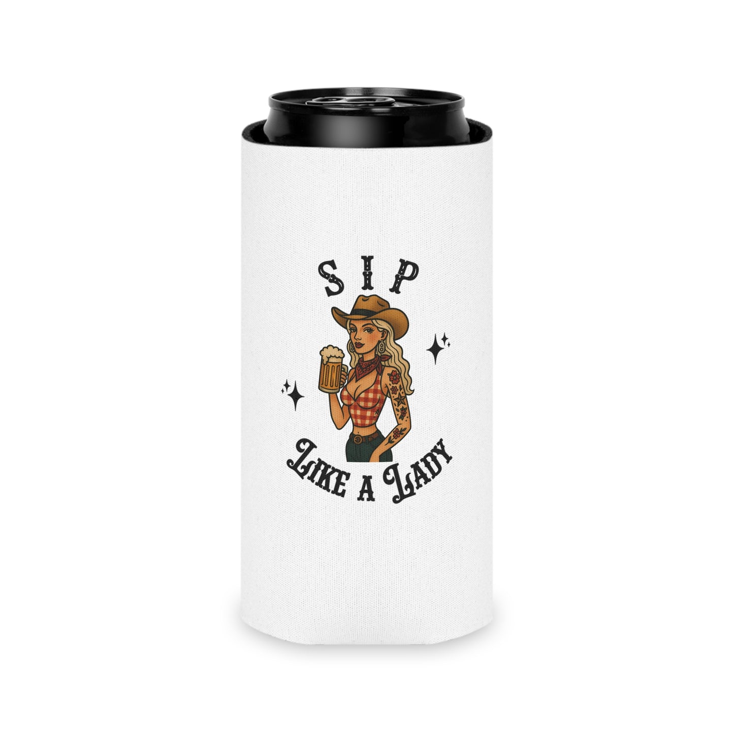 Sip Like A Lady Koozie